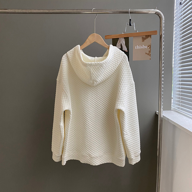 loose hooded sweatshirt